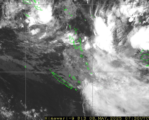 Himawari - Yeni Kaledonya, Vanuatu - kızılötesi