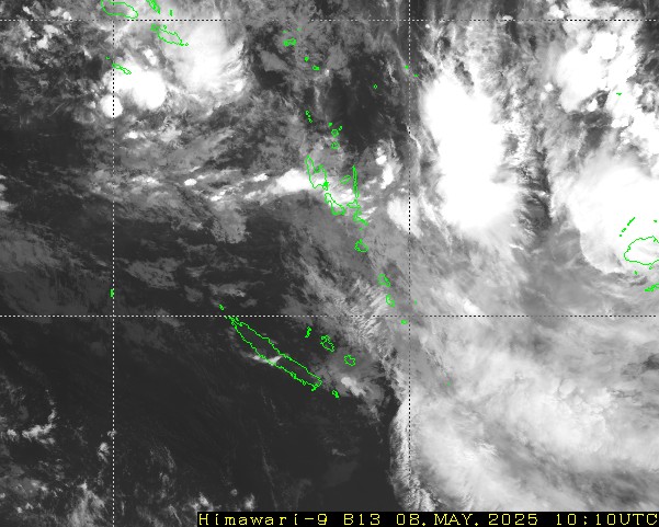 Himawari - Ny-Caledonia, Vanuatu - infrarød