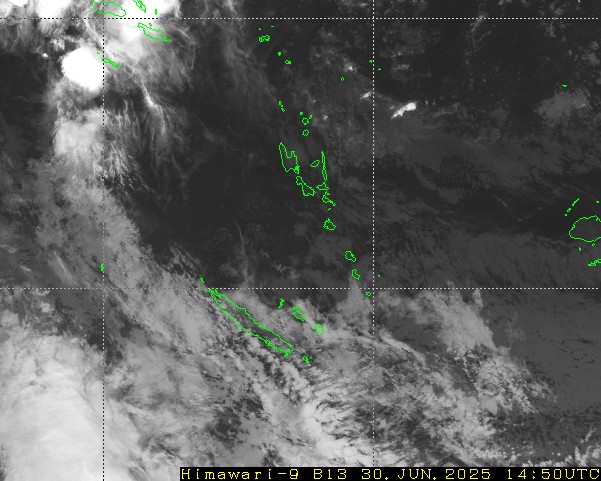 Himawari - Ny-Caledonia, Vanuatu - infrarød