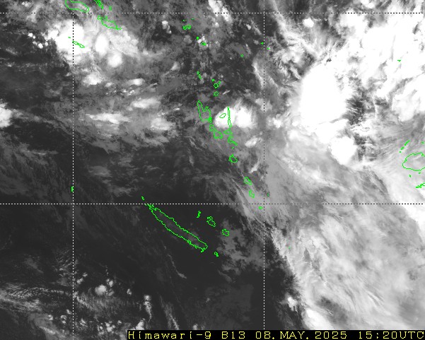 Himawari - Noua Caledonie, Vanuatu - infraroşu