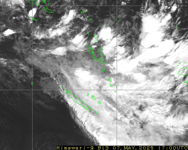 Himawari - Nova Caledónia, Vanuatu - infravermelho