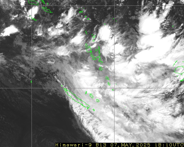 Himawari - New Caledonia, Vanuatu - infrared