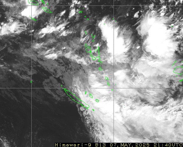 Himawari - Yeni Kaledonya, Vanuatu - kızılötesi