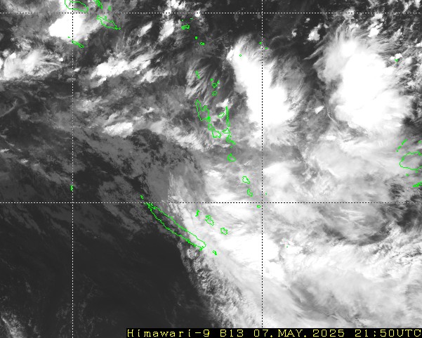 Himawari - Új-Kaledónia, Vanuatu - infravörös