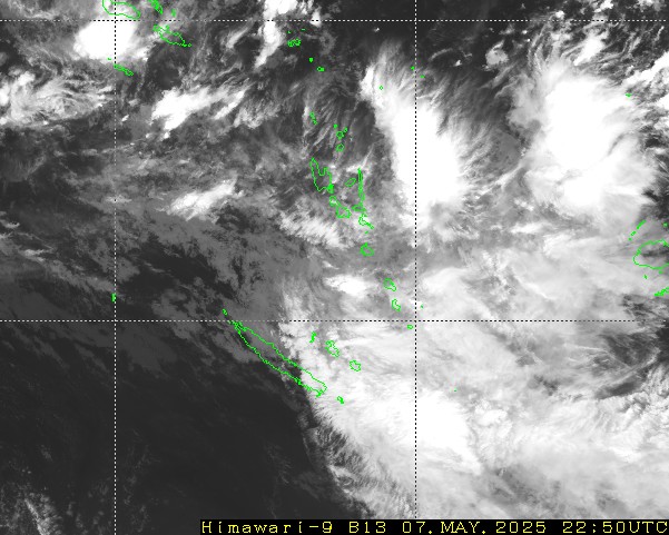 Himawari - Nuova Caledonia, Vanuatu - infrarosso