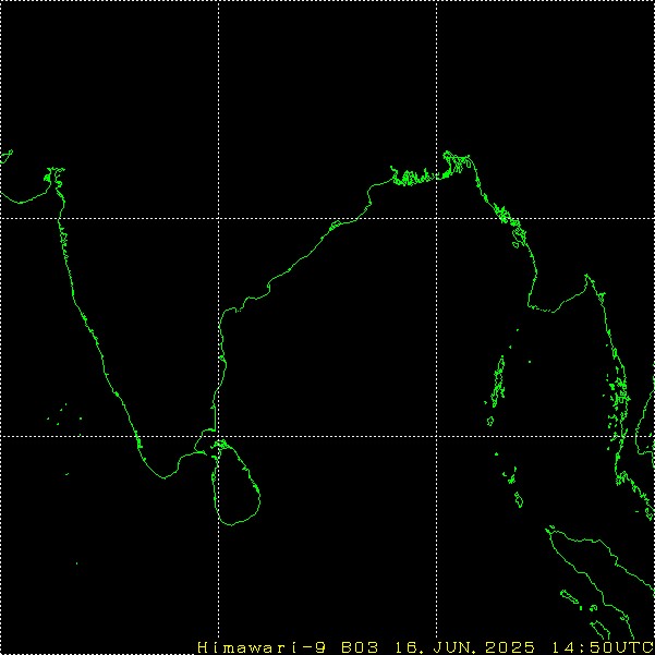 Himawari - India - visibile