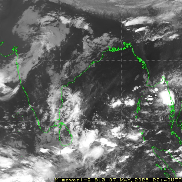 Himawari - Indien - infrarød