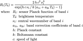 sensor Planck equation