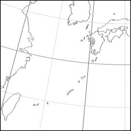 南西日本領域ポーラステレオ投影