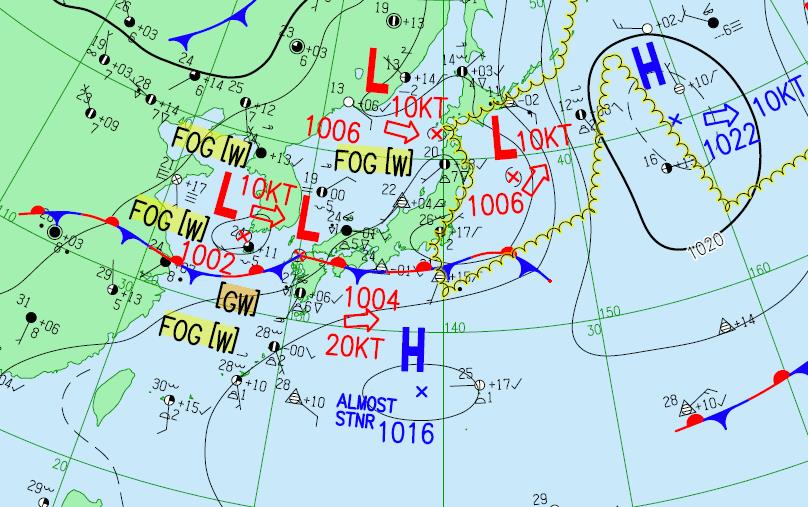 地上天気図