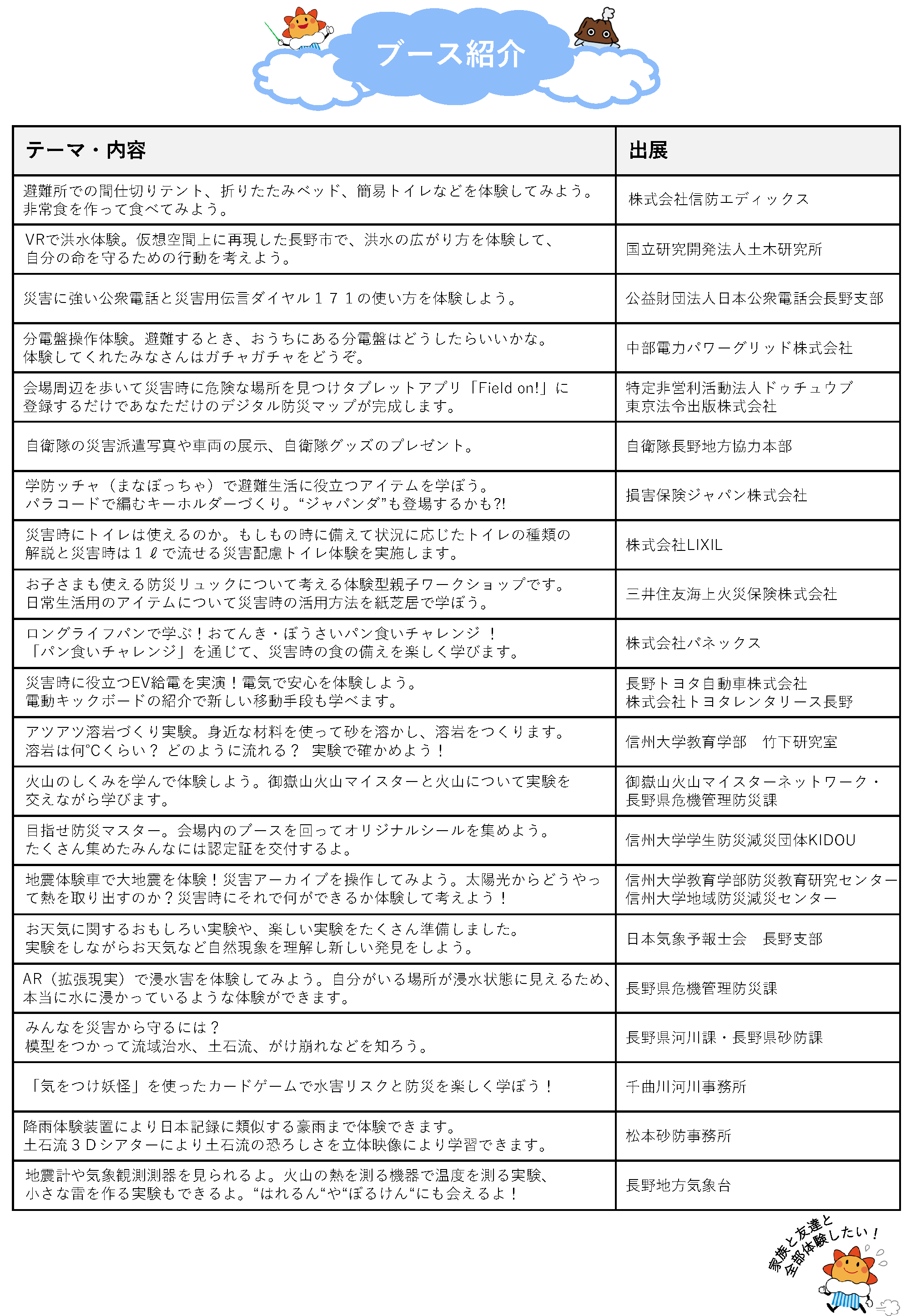 おてんき・ぼうさい教室2026ポスター裏面
