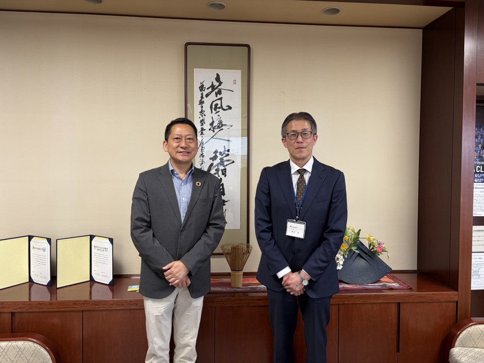 小紫市長と気象台長