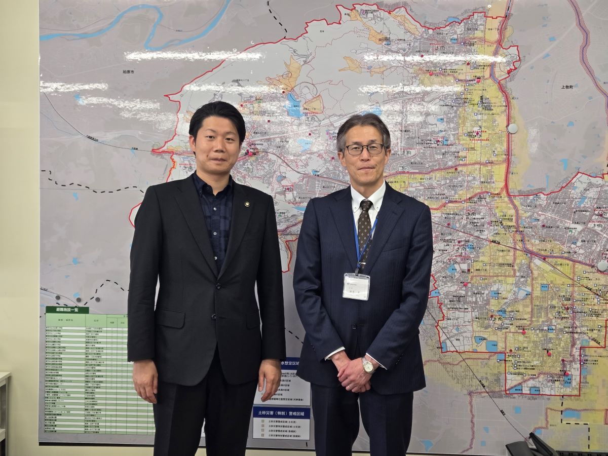 三橋市長と気象台長