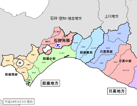 新千歳空港の位置図