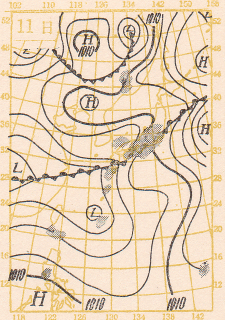 梅雨前線 昭和27年 1952年 ７月10日 ７月12日