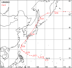 台風経路図