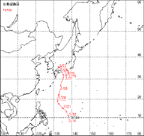 台風経路図