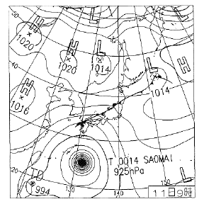 停滞前線 台風第１４ １５ １７号 平成12年 2000年 ９月８日 ９月17日