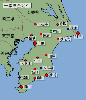 地点選択用千葉県地図