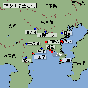 地点選択用神奈川県地図