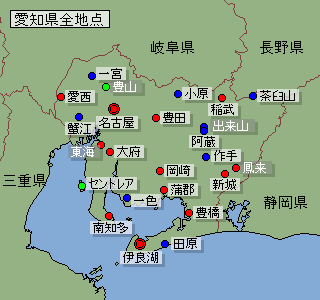地点選択用愛知県地図