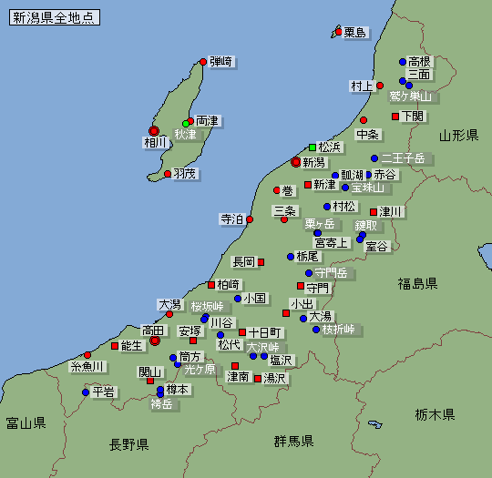 地点選択用新潟県地図