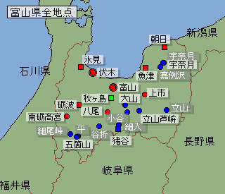 地点選択用富山県地図