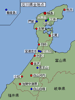 地点選択用石川県地図