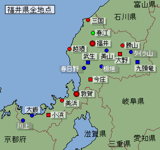 地点選択用福井県地図