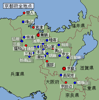 地点選択用京都府地図
