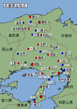 地点選択用兵庫県地図