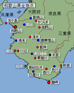 地点選択用和歌山県地図