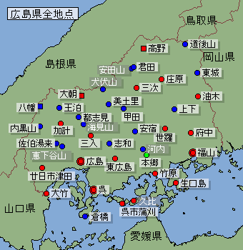 地点選択用広島県地図