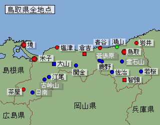 地点選択用鳥取県地図
