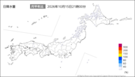 今日の日降水量の分布図