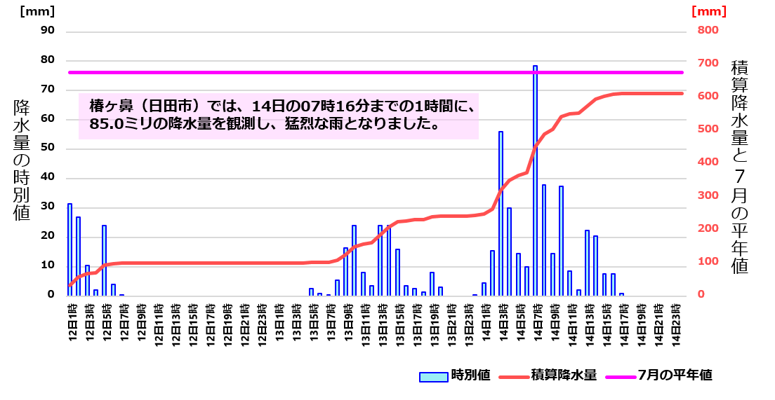 降水量グラフ