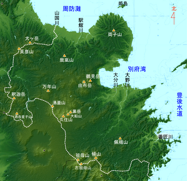 大分県の地形と地勢
