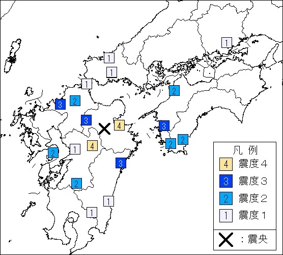 震度分布図