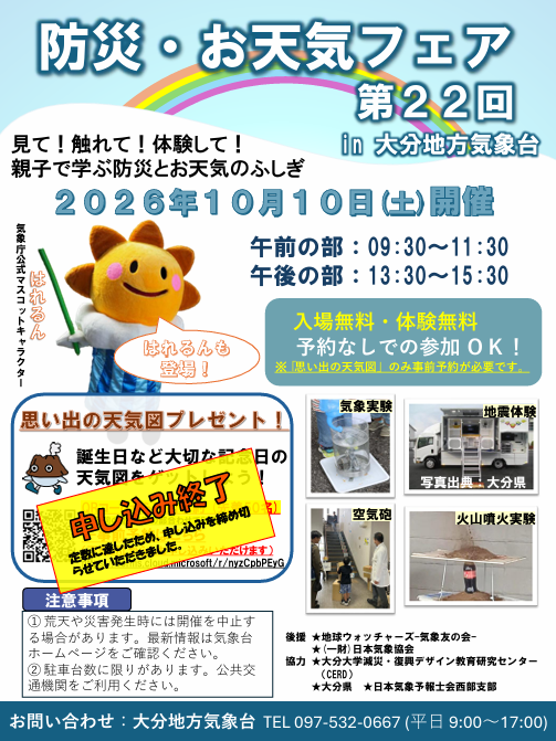 お天気フェアのポスター