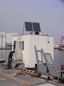 仙台新港検潮所における作業状況