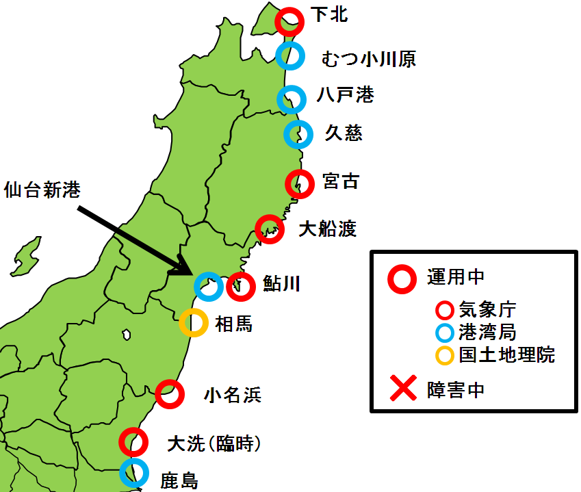 潮位観測施設の復旧状況