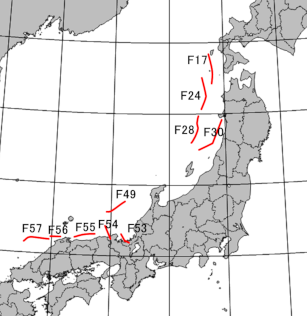 大阪管内に影響の大きい断層