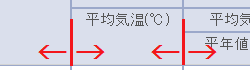 横幅の調節