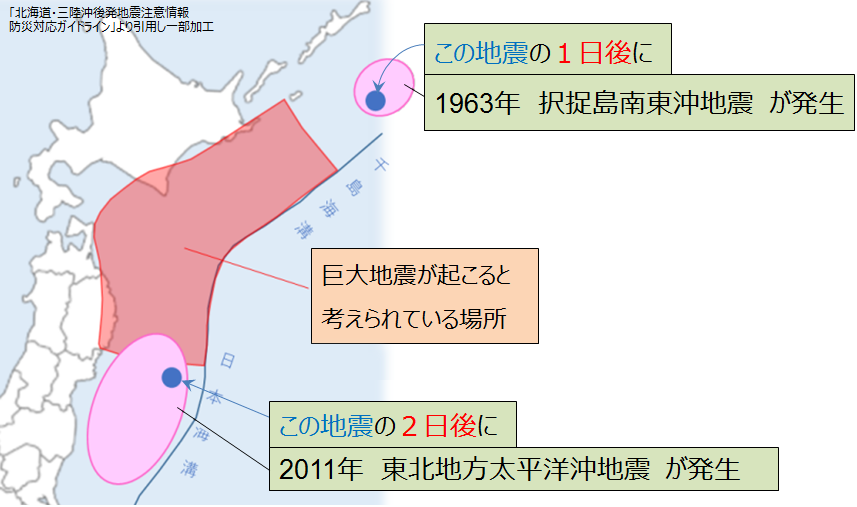 2022年 北海道・三陸沖後発地震注意情報