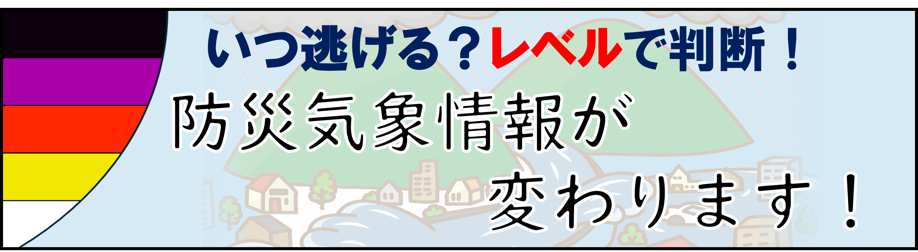 新たな防災気象情報