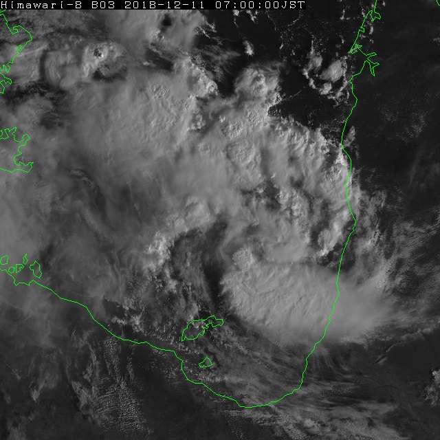 気象庁 ひまわり8号の機動観測の観測画像