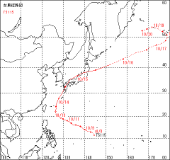 台風経路図