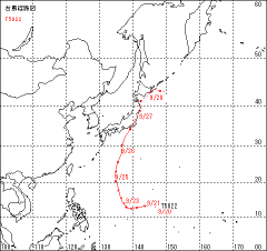 台風経路図