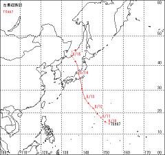 台風経路図