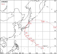 台風経路図